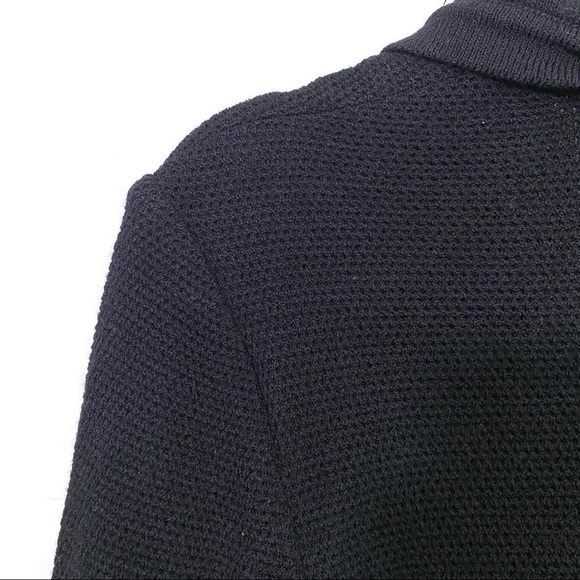 St. John Collection Black Knit Gold Button Front Jacket - Picture 3 of 6